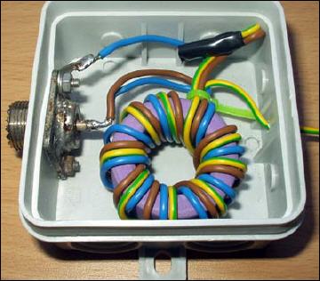 Magnetic Balun in Verteilerdose